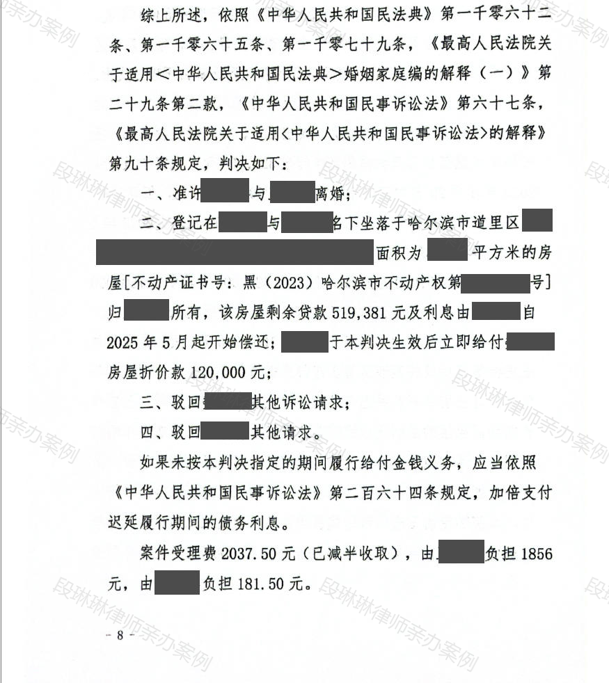 段琳琳律师亲办案例脱敏文书第2页